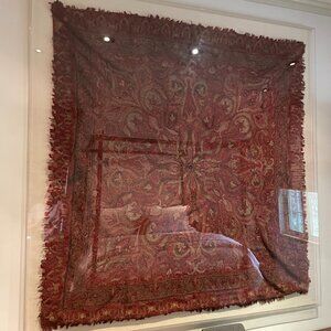 Handwoven and embroidered Indian Tapestry